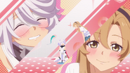 N. Villio alongside Shy and Iko Koishikawa in Season 1's Beside you ending