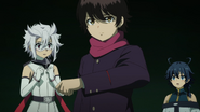 Tokimaru arrives and argues with Utsuro Karakururi