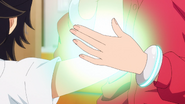 Teru is healed by Piltz