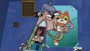 Trevor yelling @ cat poster