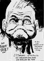 This is a Believe it or not! cartoon from 1933, it's partially an aknowlegment on his ability, and partially an ad to inform that he "Now appears in the Odditorium." Saylors's hometown is mentioned here.