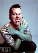 Without tattoos on face