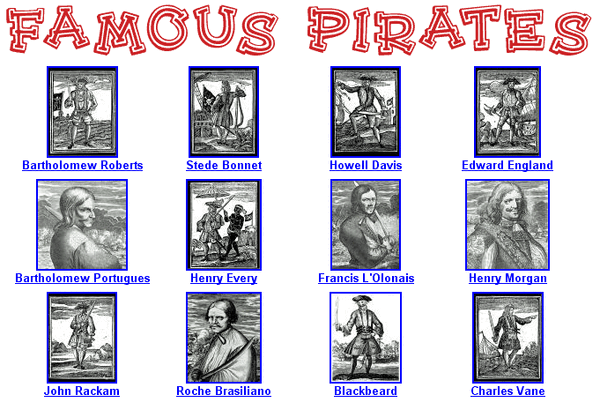 Famous Pirates