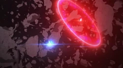 Benisuzume fires her AOE attack.