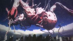 A humanoid Gauna descending to Earth