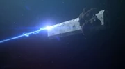 Sidonia fires a massive Heigus Particle Beam