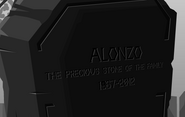 A lápide do Alonzo