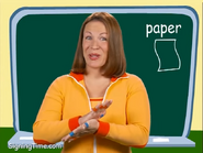 Paper! Brush your palms like there is a paper between them! Paper.