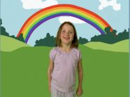 "I once saw a rainbow. It was red, orange, yellow, green, blue, and purple.", Leah said.