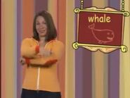 Whale! Make a Y for the tail and splash it in the water! Whale!