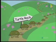 "Here come the turtles."