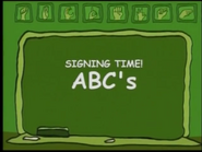 Signing time alphabet