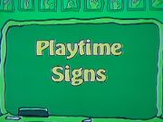 Playtime signs title card