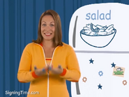 Salad! Your hands toss the salad! Or you can toss it with forks. Salad!