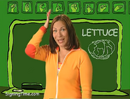 Lettuce. You tap your palm on your head. It’s called a head of lettuce.