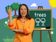 Trees. Make a tree with your arm. When you twist it you’re showing a lot of trees. Trees.