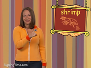 Shrimp! Your finger is like a little shrimp swimming. Shrimp!