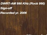 DWRT-AM 990 kHz Sign On and Sign Off