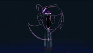 Susie's portrait drawn with projected light.