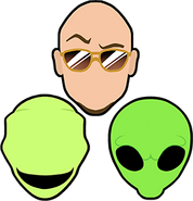 Pitbull and the Aliens stock icons (with Coach and dr. awesome).