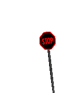 A stop sign in one of the mod's mechanic