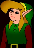 Link standing in for the goat seen in "Game Over - Link: The Faces of Evil".