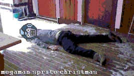 Megaman sprite christmas