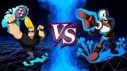 VS. screen against Johnny Bravo.