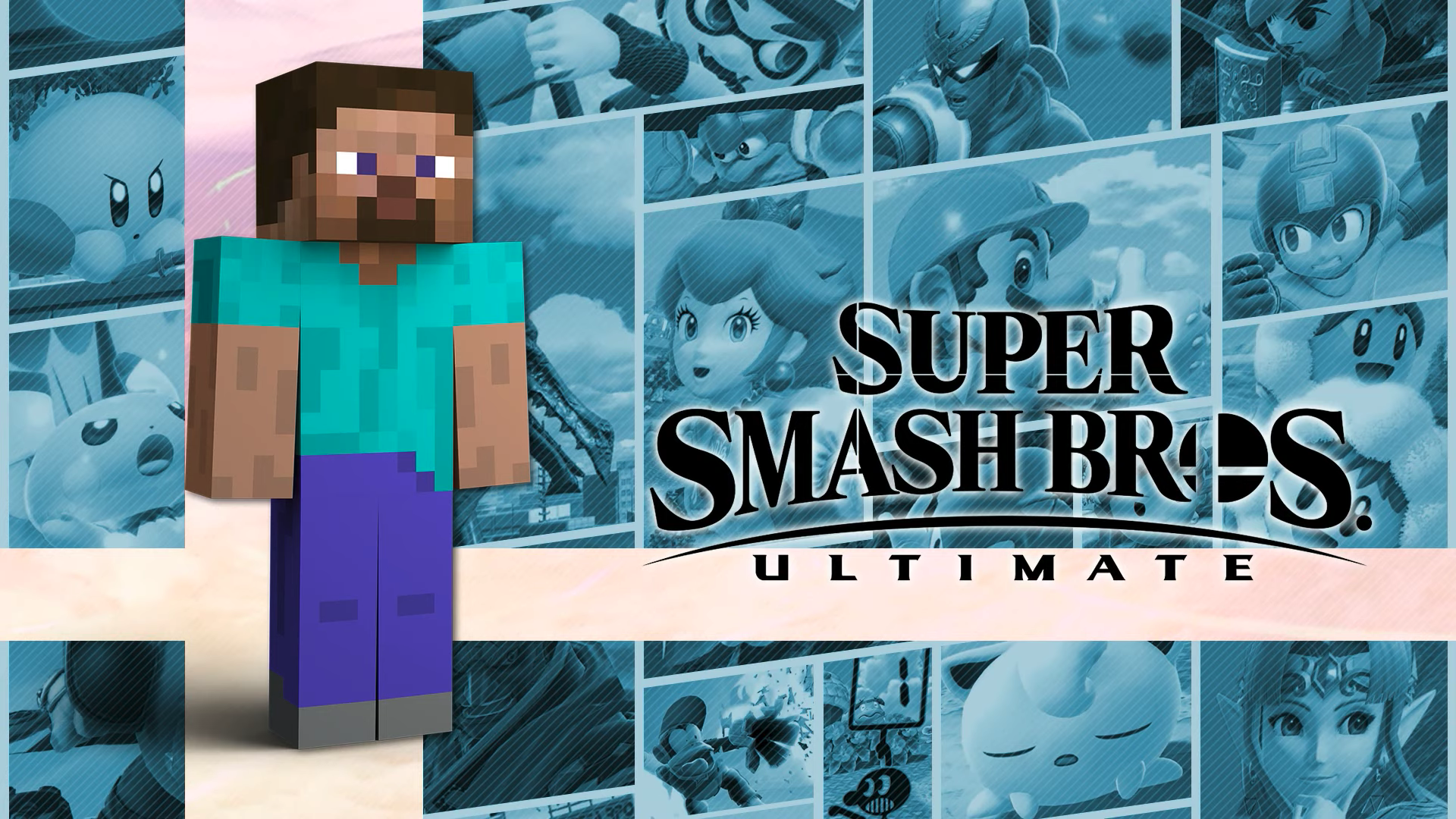 Minecraft steve super smash bros,stal unused super smash bros