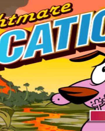 Title Theme Courage The Cowardly Dog Nightmare Vacation Siivagunner Wiki Fandom Courage meets bigfoot a hungry bigfoot turns up at the farm. title theme courage the cowardly dog