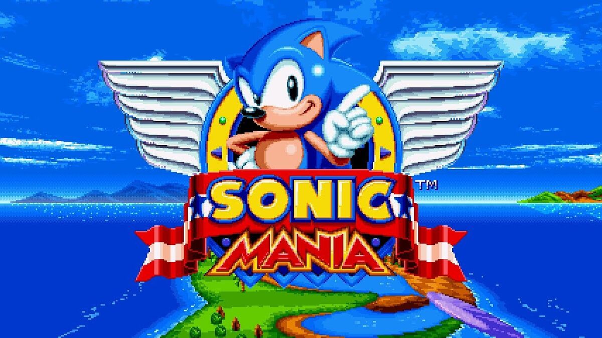 sonic the hedgehog title screen but sonic is replaced