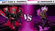 VS. screen against DJ Professor K.