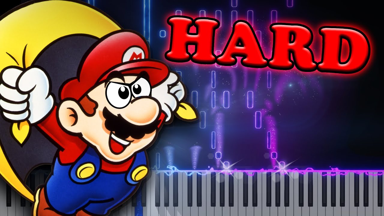 Super mario world athletic theme piano shop