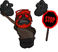 Jack Black's "KYLE!" animation; also used for the up pose