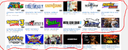 A screenshot of the channel highlighting all the rips published shortly before the mass deletion.