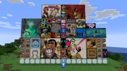 In-game display of all of the pack's paintings and items in pack version 1.1.1.