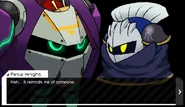 Meta Knight observing the Smolitzer.