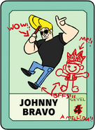 Johnny Bravo's Pow Card, as seen in Bravo, Johnny!