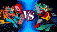 VS. screen against Dr. Robotnik.