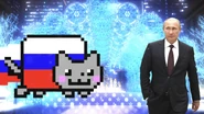 Russian Flag Nyan Cat and Vladimir Putin