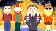Stan, Kyle, Cartman and Kenny as seen in South Park: Post Covid