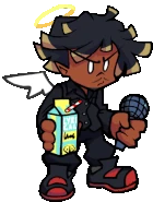 Juice WRLD as seen in the rip "Blammed (In-Game Version) - Friday Night Funkin'".