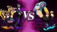 VS. screen against Johnny Bravo.