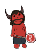 Jack Black (as a demon) by Mitchell seen in the 7th Anniversary Collage.