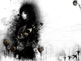 An illustration of Hinako in her journal.