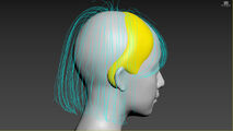 The developers defined the volume and curliness of the hair assets.