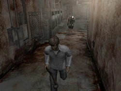 Henry flees from a Ghost.