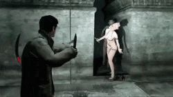 Alex doing knife twirls.