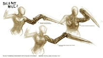Concept work by Martin Mercer of the Missionary's arm.