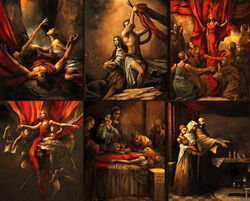 The Order's paintings of God.